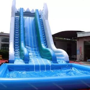 #L 40 x w 20 x 27 hft Arctic Rush 27‑Foot Inflatable Water Slide