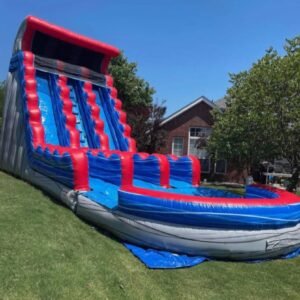 #Red Wave 18‑Foot Inflatable Water Slide L 25 x w 12 x 18 hft