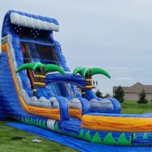#Tropical Wave 18‑Foot Inflatable Water Slide L 25 x w 12 x 18 hft