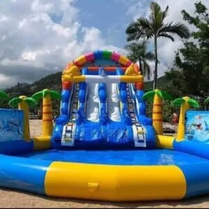 #Blue Thunder 20‑Foot Inflatable Water Slide L 40 x w 18 x 20 hft